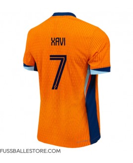 Günstige Niederlande Xavi Simons #7 Heimtrikot EM 2024 Kurzarm